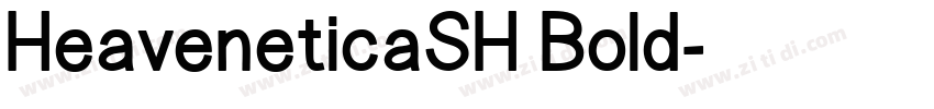 HeaveneticaSH Bold字体转换